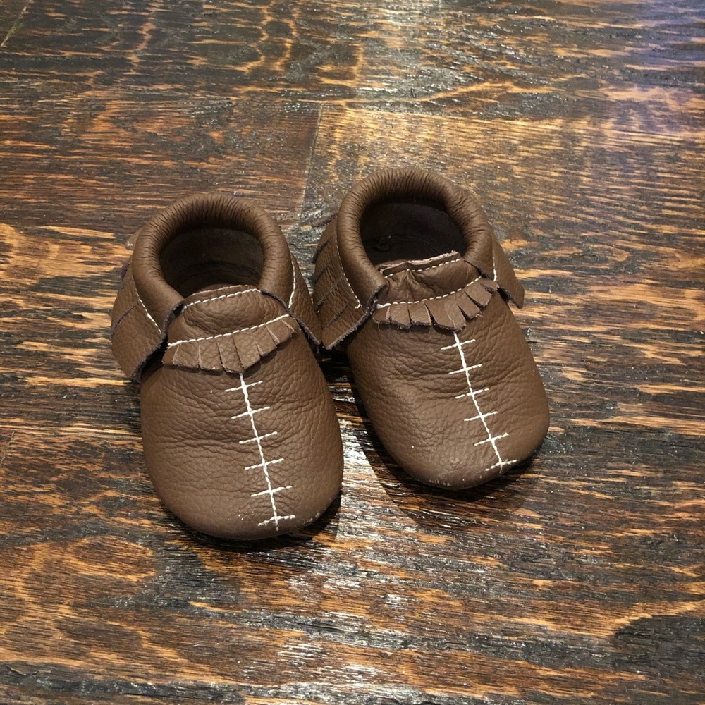 Lucky Love Football Moccasins - Size 5.5